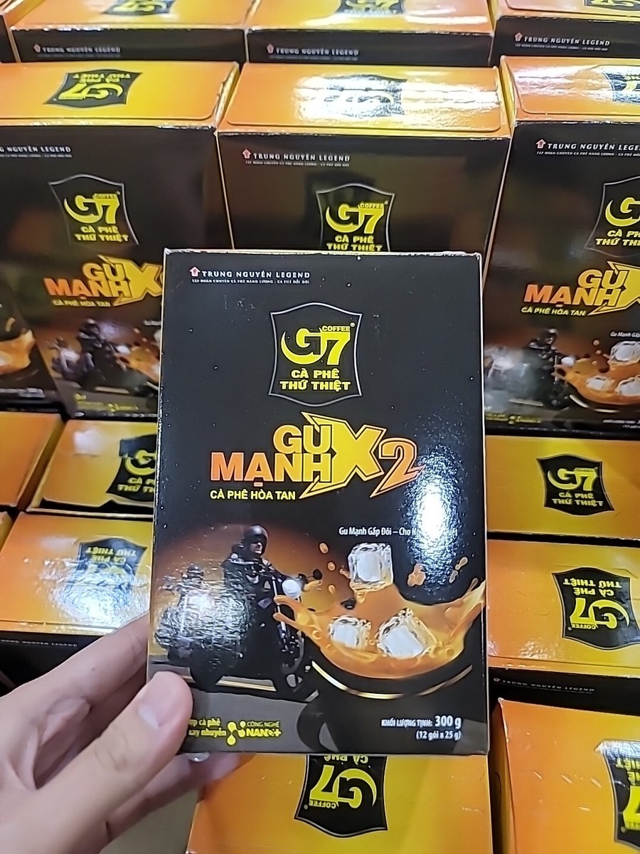Trung Nguyen G7 Gu Manh X2 3 in 1 Strong - 12 saset kopi instant premium vietnam 3